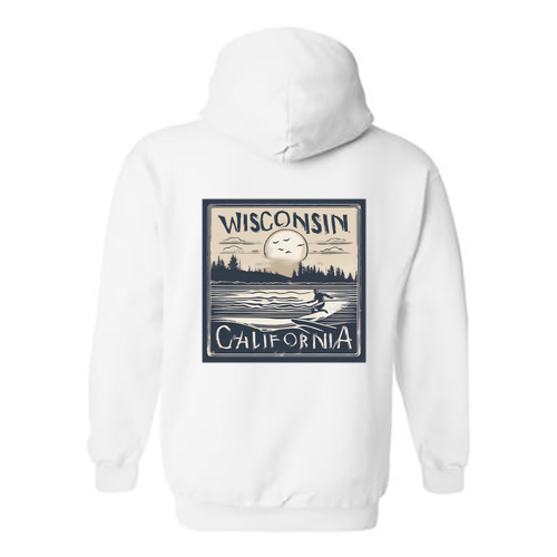 Gildan Heavy Blend Hooded Sweatshirt -- White