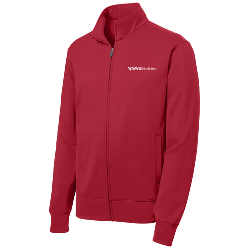 Sport-Tek Sport-Wick Fleece Full-Zip Jacket -- Deep Red