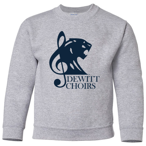 Gildan Heavy Blend Youth Crew Neck Sweatshirt -- Sport Grey