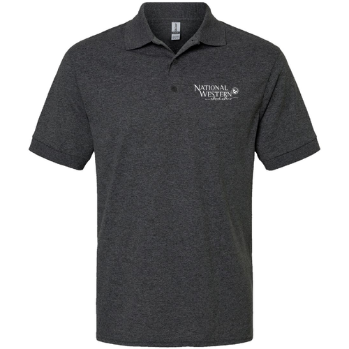 Gildan DryBlend Jersey Polo -- Dark Heather