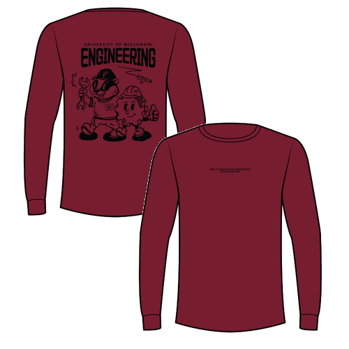 Gildan Heavy Cotton Longsleeve Basic T-Shirt -- Cardinal