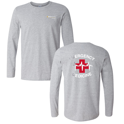 Gildan Softstyle Longsleeve T Shirt -- Sport Grey