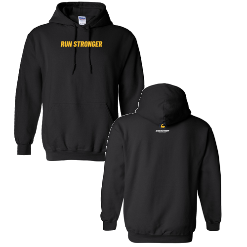 Run Stronger -Heavy Blend Hooded Sweatshirt -- Black