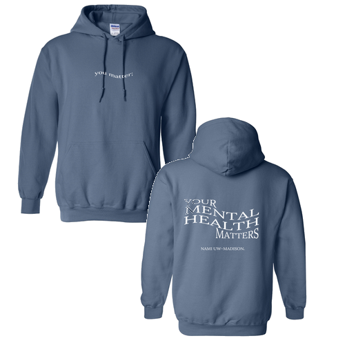 Gildan Heavy Blend Hooded Sweatshirt -- Indigo Blue