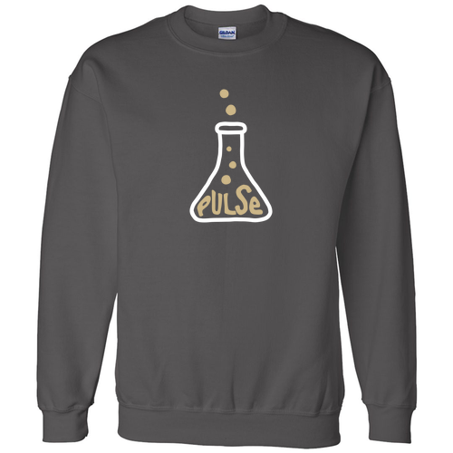 Gildan DryBlend Pulse Flask Design Crew Neck Sweatshirt -- Charcoal