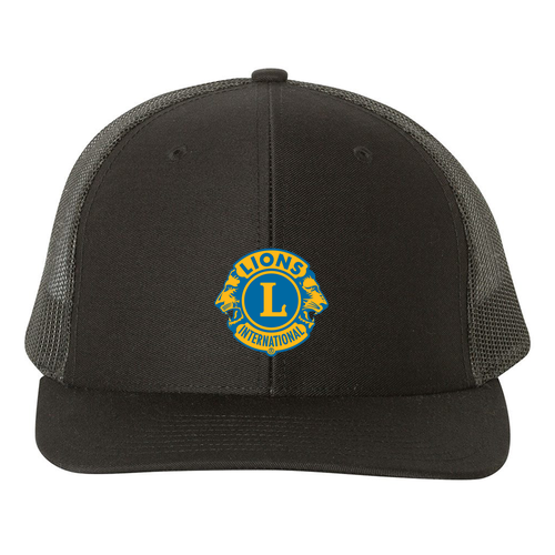 Richardson Snapback Trucker Cap -- Black