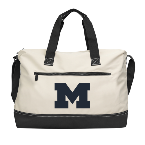 Forester Deluxe Tote Bag -- Natural With Navy