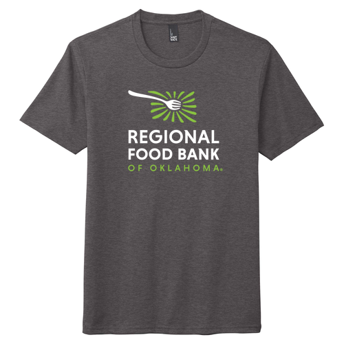 District Made Mens Perfect Tri Crew Tee -- Heathered Charcoal