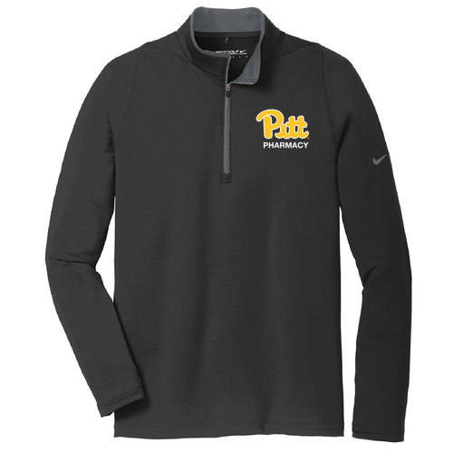 Nike Golf Dri FIT Stretch Half Zip Cover Up -- Black / Dark Grey