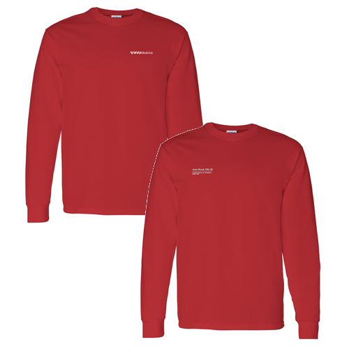 Gildan Heavy Cotton Longsleeve Basic T-Shirt -- Red
