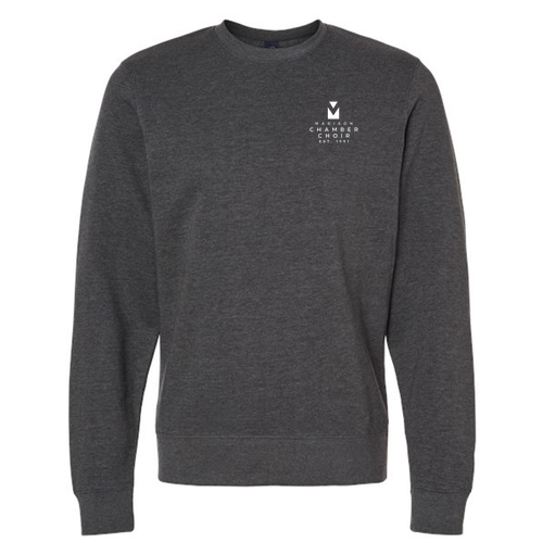 J. America BTB Fleece Crew -- Charcoal Heather