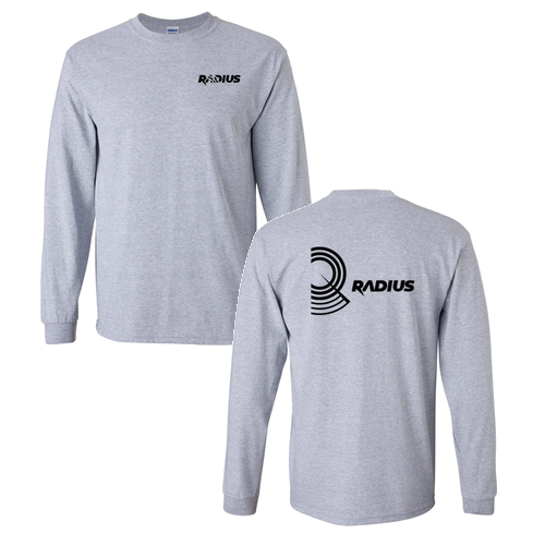 Gildan Ultra Cotton Longsleeve Basic T-Shirt -- Sport Grey