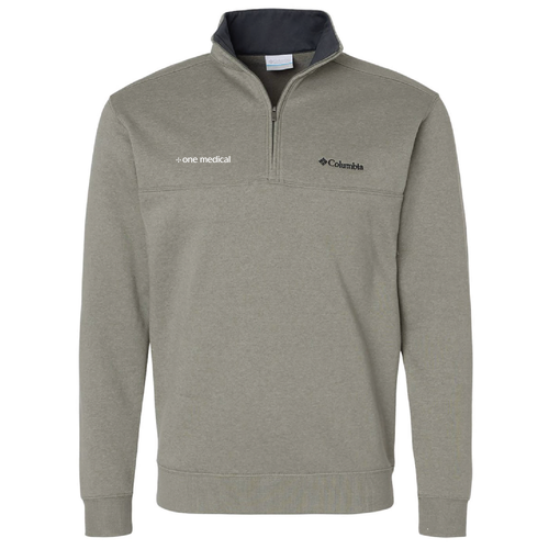 Columbia Hart Mountain Half-Zip Sweatshirt -- Stone Green Heather