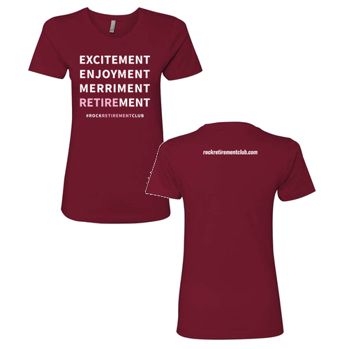 Excitement Ladies T-Shirt- Cardinal