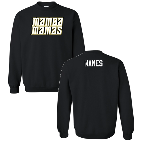 Mamba Mamas Gildan Heavy Blend Crew Neck Sweatshirt -- Black