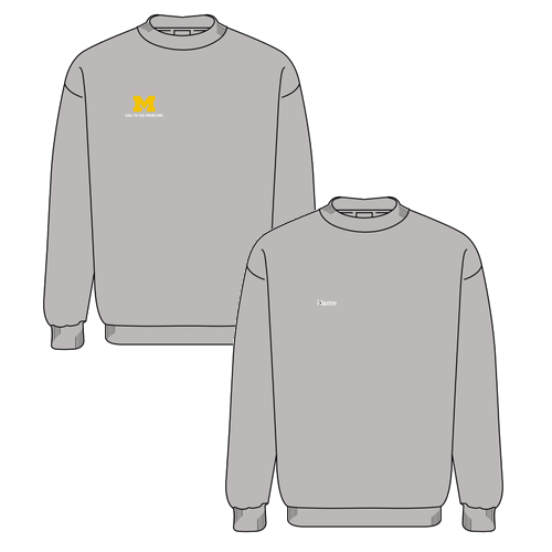 Mens/Unisex Champion Powerblend Crewneck Sweatshirt -- Light Steel