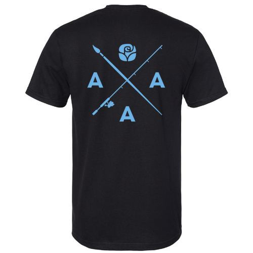 Northern Rose Gildan SoftStyle Short Sleeve T-Shirt -- Pitch Black
