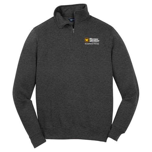 Sport Tek Quarter Zip Sweatshirt -- Graphite Heather