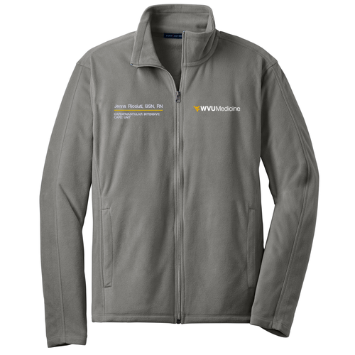 Port Authority Microfleece Jacket -- Pearl Grey