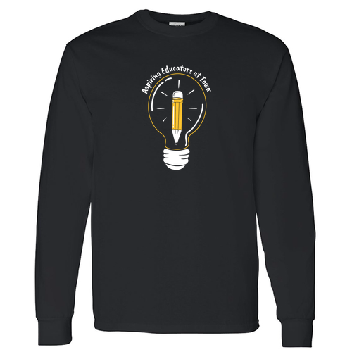 Gildan Heavy Cotton Longsleeve Basic T-Shirt -- Black