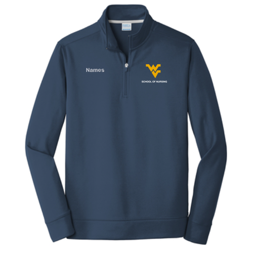 Port & Company Performance Fleece 1/4-Zip Pullover Sweatshirt -- Deep Navy