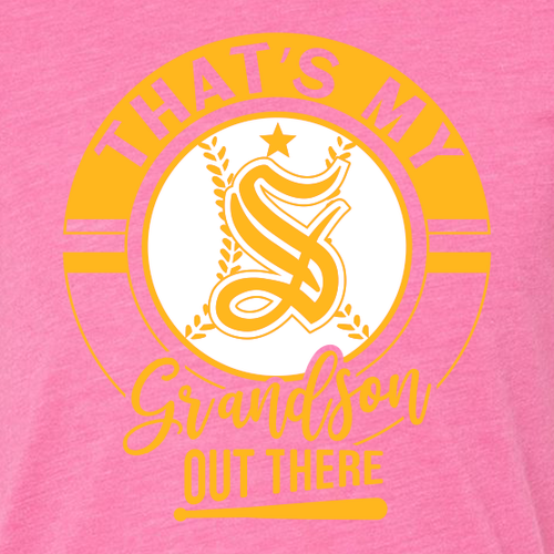 Bella Canvas Triblend Thats my Grandson Short Sleeve T-Shirt -- Charity Pink Triblend