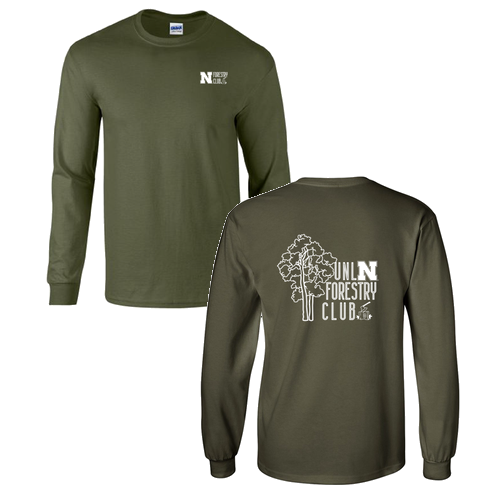 Forestry Club Long Sleeve Tee -- Military Green