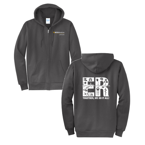 Port and Company Classic Full Zip Hooded Sweatshirt -- Charcoal