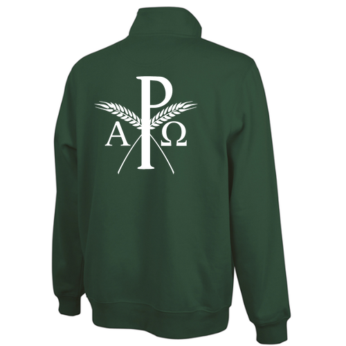 Charles River Crosswind Quarter Zip Sweatshirt -- Forest