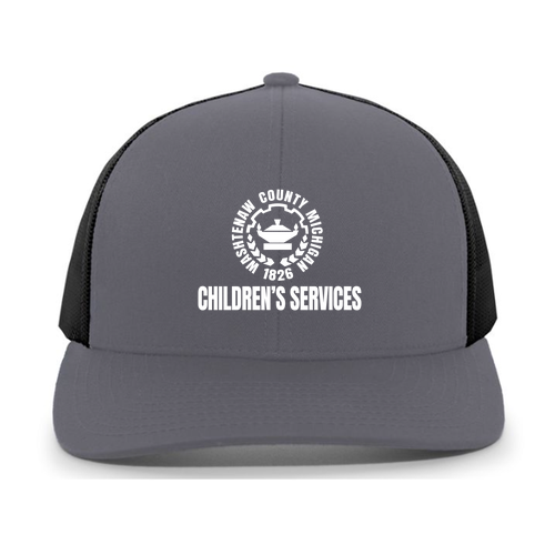 Pacific Headwear Trucker Mesh Hat -- Graphite / Black / Graphite