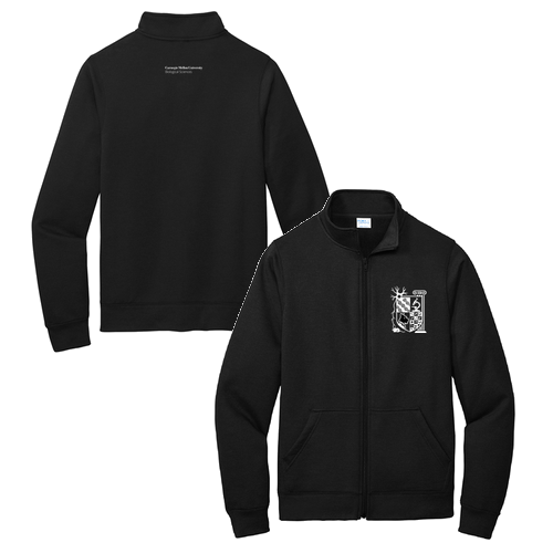 Port and Company Core Fleece Cadet Full-Zip Sweatshirt -- Jet Black