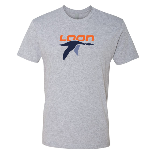 Loon Logo 1 Full color -- Short Sleeve Heather Grey