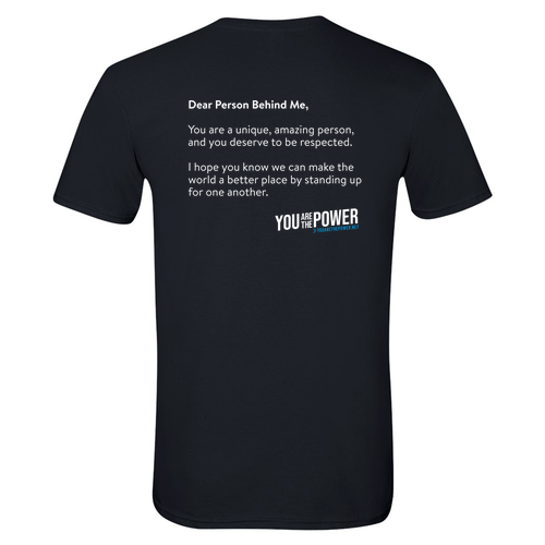 Dear Person Behind Me Short Sleeve Tee -- Black