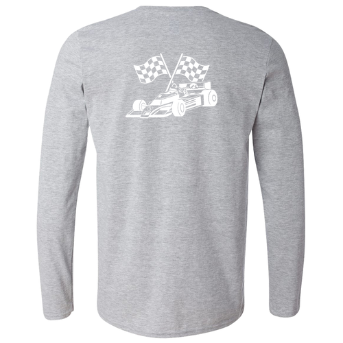 Gildan Softstyle Longsleeve T Shirt -- Sport Grey