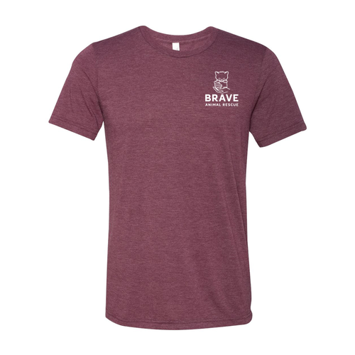 Brave Triblend Tee -- Maroon Triblend
