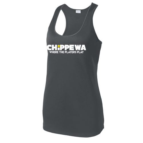 LADIES Sport-Tek PosiCharge Competitor Racerback Tank -- Iron Grey