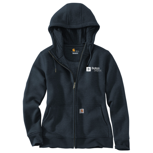 Ladies Carhartt Clarksburg Full-Zip Hoodie -- Navy