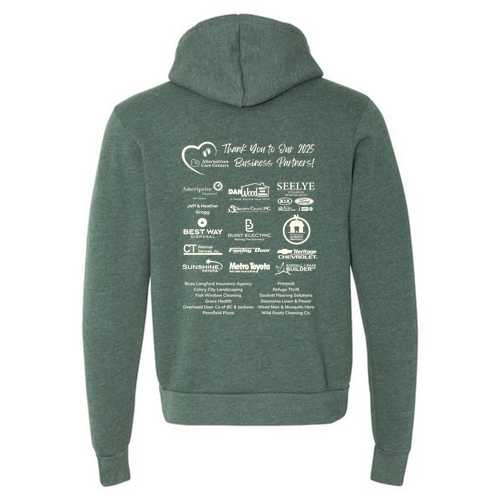 Bella+Canvas Adult Sponge Fleece Hoodie -- Heather Forest