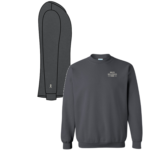 Gildan Heavy Blend Crew Neck Sweatshirt -- Charcoal