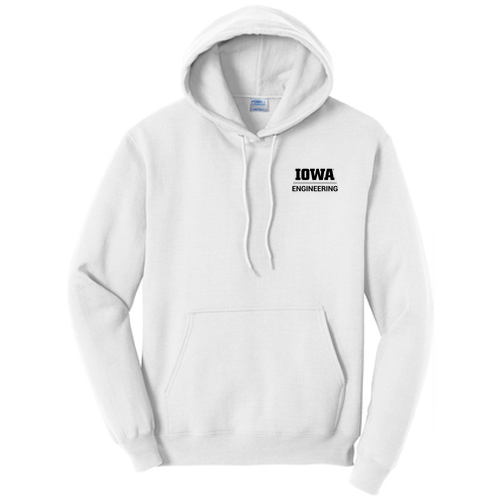 Port and Company Core Fleece Pullover Hooded Sweatshirt -- White