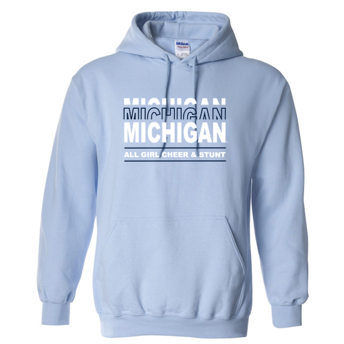 Mens/Unisex Gildan Heavy Blend Hooded Sweatshirt -- Light Blue