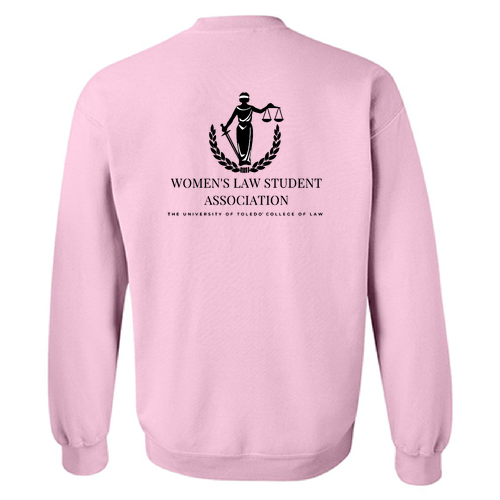 WLSA Screen Printed Crew Neck Sweatshirt -- Light Pink