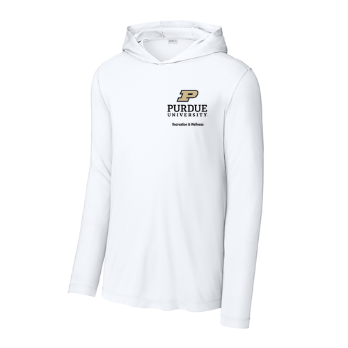 Sport-Tek Posi-UV Pro Long Sleeve Hoodie -- White