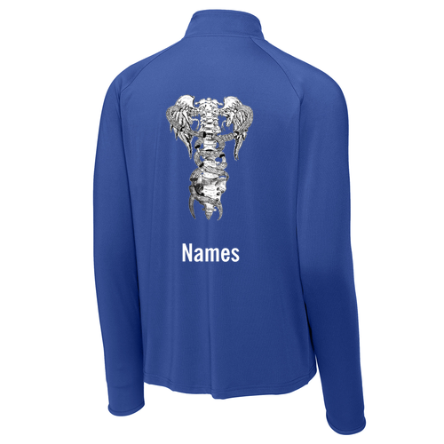 Sport Tek Sport Wick Stretch Half Zip Pullover -- True Royal
