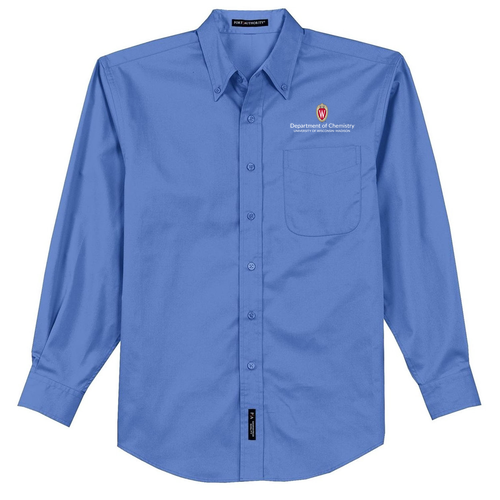 Port Authority Mens Easy Care Long Sleeve Shirt -- Ultramarine Blue