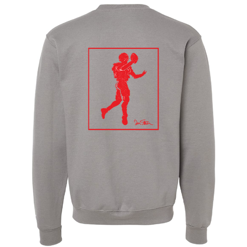 Champion Powerblend Crewneck Sweatshirt -- Stone Gray