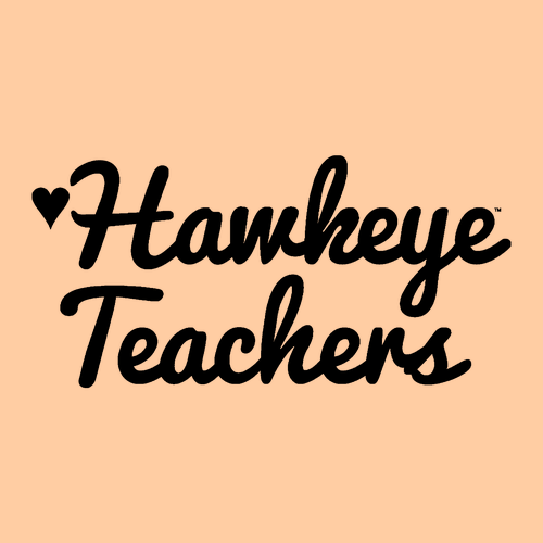 Hawkeye Teachers Comfort Colors Heavyweight Adult T-Shirt -- Citrus