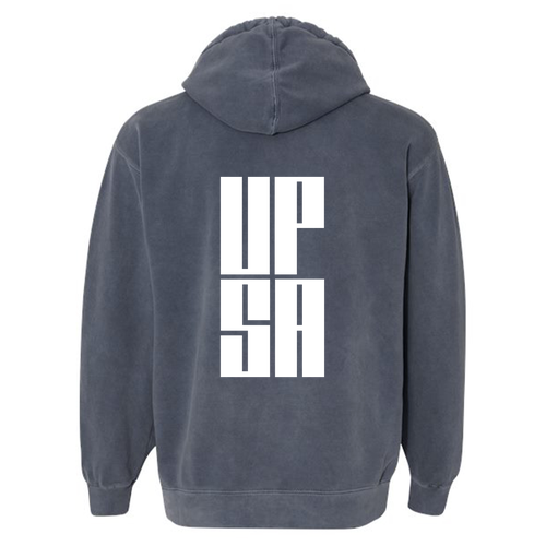 Comfort Colors Garment Dyed Hooded Pullover Sweatshirt -- Denim