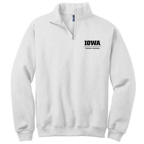 Embroidered Jerzees 1/4 Zip Cadet Sweatshirt -- Ash