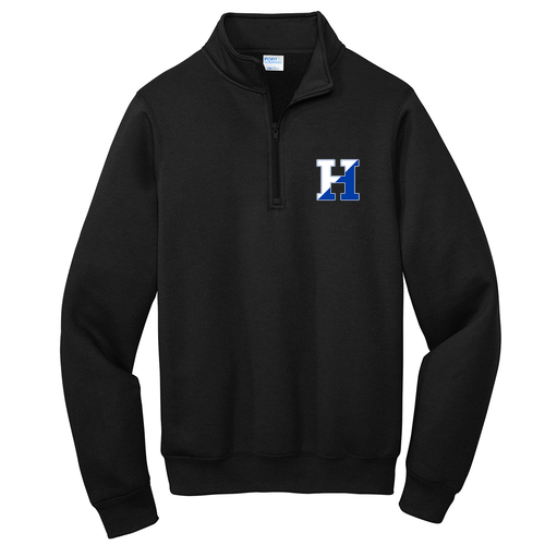 Port and Company Core Fleece Quarter-Zip Pullover Sweatshirt -- Jet Black